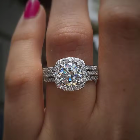 Luxury Diamond White Gold Ring (Free Promo)