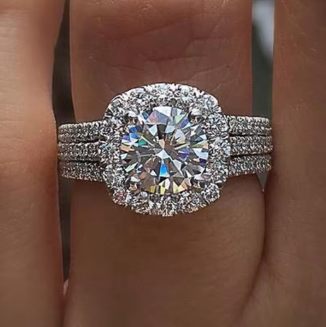 Luxury Diamond White Gold Ring (Free Promo)