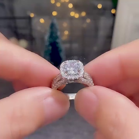 Luxury Diamond White Gold Ring (Free Promo)